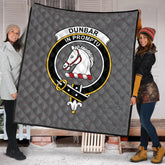 Dunbar of Pitgaveny Tartan Crest Quilt
